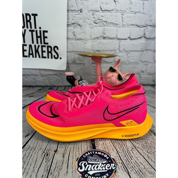 Nike ZoomX Streakfly Running Shoes Mens 11.5 Pink Orange Black Athletic Sneakers main image 7